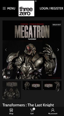 Threezero Transformers The Last Knight  PREMIUM MEGATRON standard edition MINT