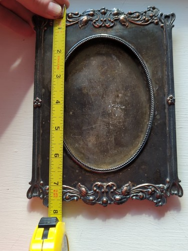 Sheffield Paul Revere Silver Co. Boston 475 Ornate Picture Frame Read Vintage - Picture 16 of 19