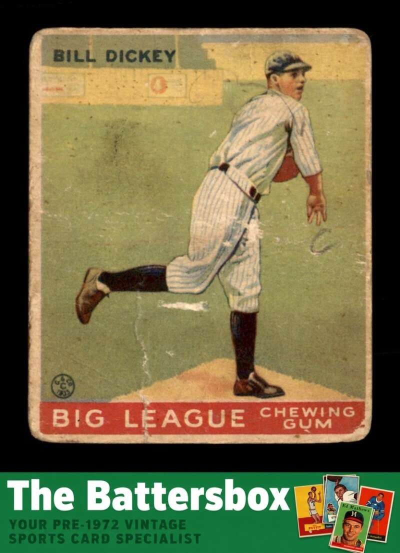 1933 Goudey #19 Bill Dickey   POOR X3767815