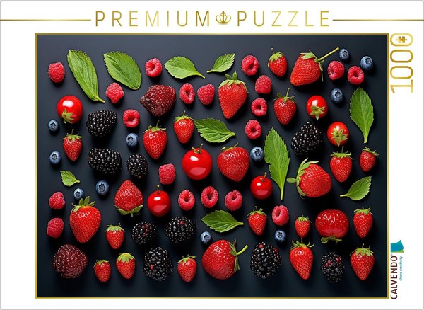 Calvendo Puzzle Berries Beautifully Arranged | 1000 Pieces, Finished Size 25.2 ×-image