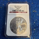 2002 American Silver Eagle Dollar First Strike MS 69 NGC