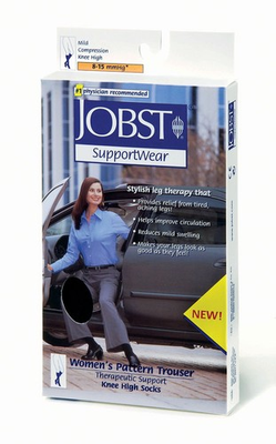 #ad Jobst SupportWear Trouser Knee High 8–15 mmHg Sand Small Closed Toe 115241 $19.99