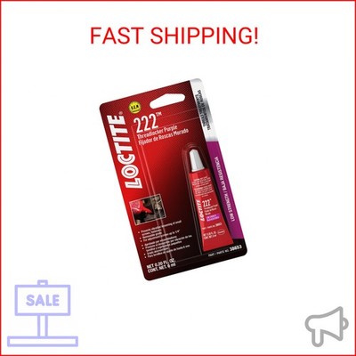 Loctite 38653 222 Purple Low Strength Thread Locker Tube - 6 ml
