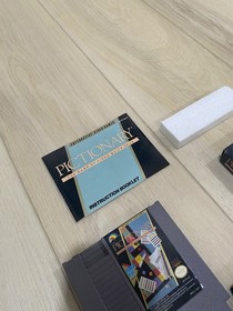 Pictionary (Nintendo System, 1990) NES Authentic CIB Complete w/ Manual 