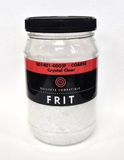 Bullseye Glass Frit 1 lb. Jar - Crystal Clear COARSE - 90 COE
