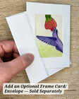 ACEO Original Lavender Jade Hummingbird Rare Wall Decor Botanical Gardener Gift — photo 6
