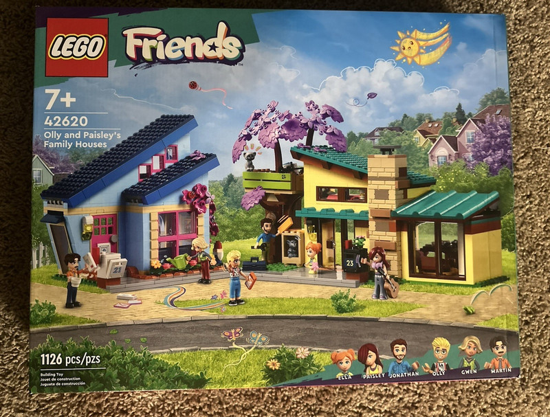 LEGO Friends Olly and Paisley's Family Houses 42620 1126 pcs 7+ Retired Set
