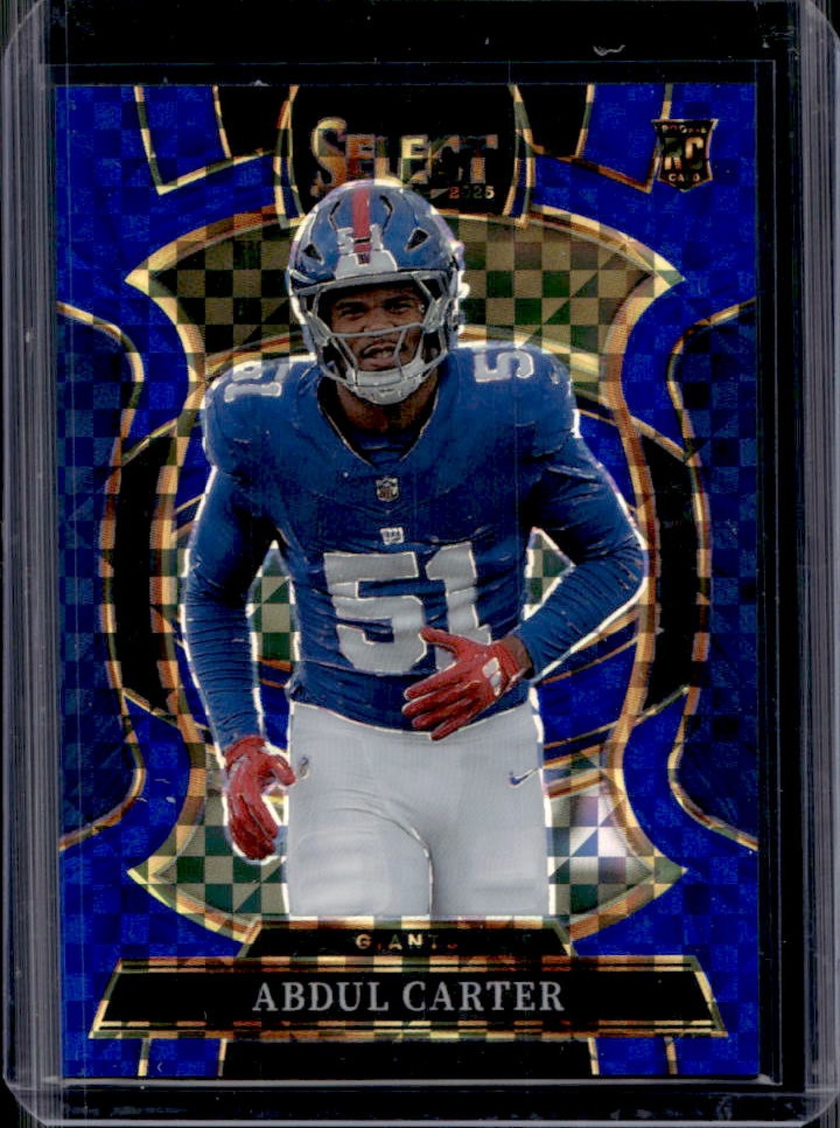 2025 Panini Select Abdul Carter Concourse Blue Prizm Rookie RC #/249 Giants