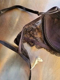 Lise Charmel Black French Lace Parisian Rhinestone Detailing 32C