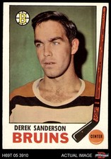 1969 Topps #31 Derek Sanderson Bruins 5 - EX