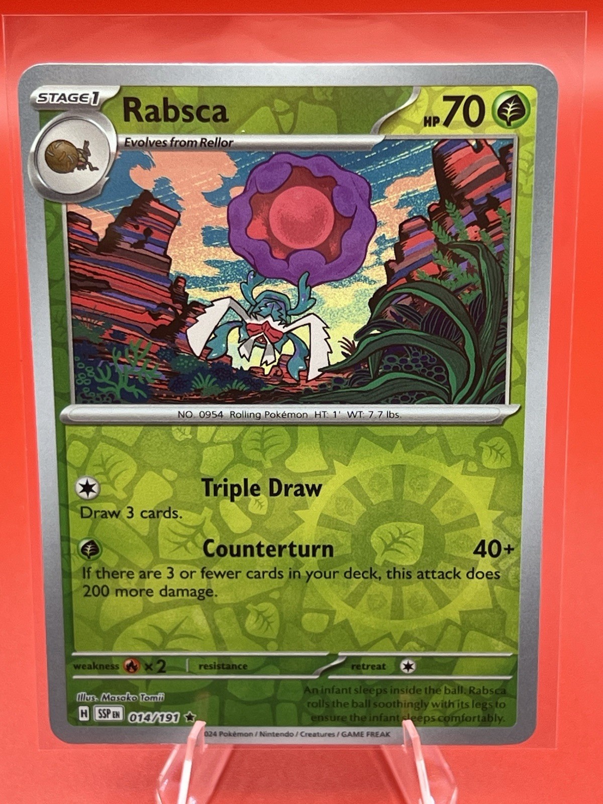 RABSCA 014/191 SURGING SPARKS POKEMON (REVERSE HOLO, NM)