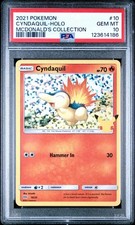 2021 Pokemon Mcdonalds Collection # 10 Cyndaquil Holo PSA 10 GEM MINT! NEW CERT!