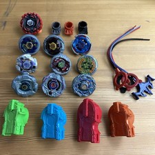 Beyblade LOT mixed - 10 working Beyblades, Mixed launchers