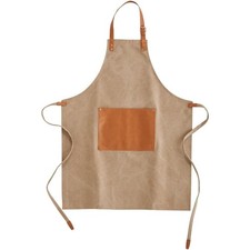 Grembiule da cucina Vinga in cotone con eco-pelle