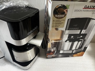 B-Ware Gastroback Filterkaffeemaschine 42701S Edelstahl Thermo 10 Tassen Schwarz
