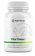 Bright Natural Vital Detox Liver Supplement Enzyme Focused Liver Health 60 Caps