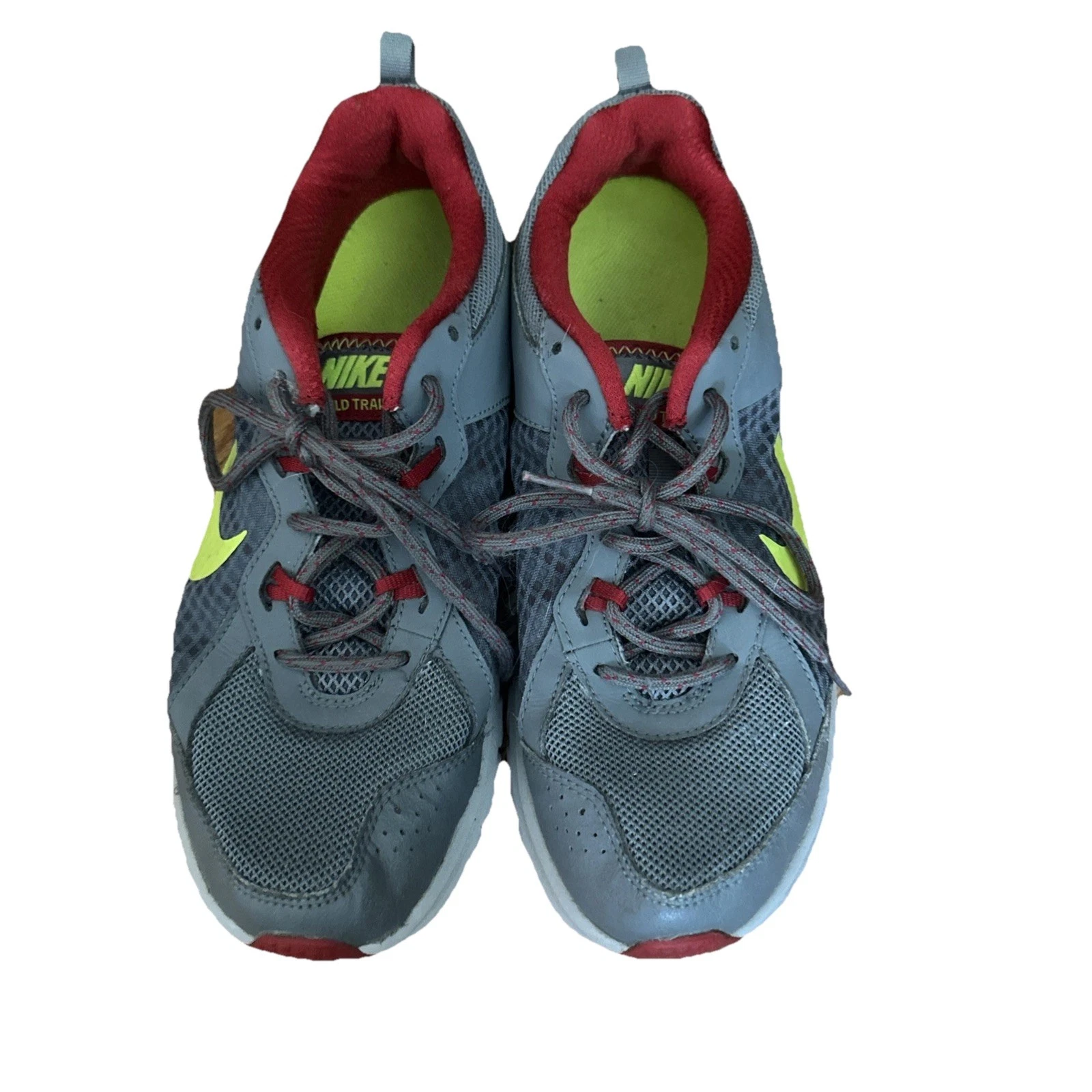Nike Wild Trail Men’s Size 8 Low Top Gray Red Sneakers Gym Shoes