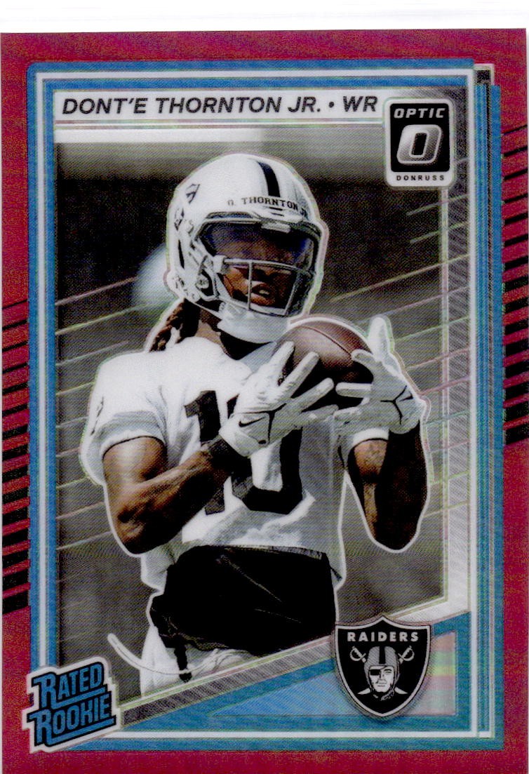2025 Dont'e Thornton Jr. 2025 Panini Donruss Optic 279 Pink Rated Rookie