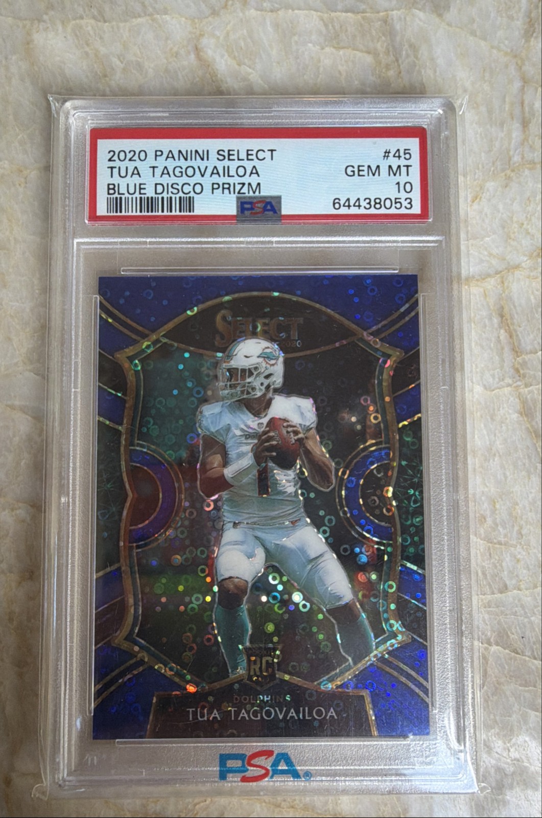 🔥🔥TUA TAGOVAILOA ROOKIE /25🔥🔥2020 Panini Select Concourse Blue Disco Prizm