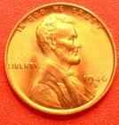 1946-S Lincoln Wheat Cent Penny GEM RED BU From an Original Bank Roll