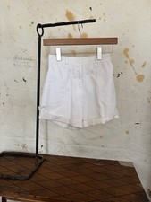 70s White Twill High Waist Pocket Shorts Made In Japan Utility Safari Tennis 24