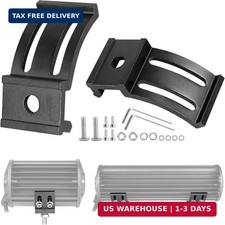 Light Bar Mounting Brackets, 2PCS Adjustable Base Slide Mount Bracket Kits
