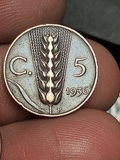 Alta Conservazione Splendida Moneta 5 Centesimi Spiga 1936 Regno d'Italia 