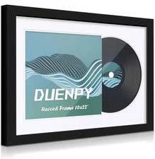 Vinyl Record Display Frame 16X22 Inches Display Record Album and 12.5X12.5 Album