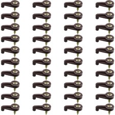 Glass Retainer Clip 40PCS 4mm Brown Glass Cabinet Clips Glass Panel Clips wit...