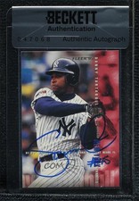 BAS 1995 Fleer Danny Tartabull #82 Seal of Authenticity Auto 3c7