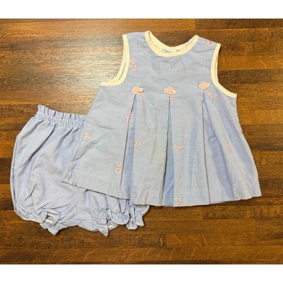 Vintage Little Bitty dress with bloomers sz 3/6 months
