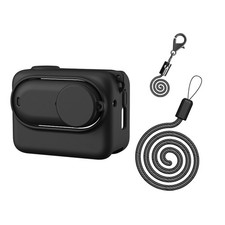 Black Silicone Protective Case Cover For Insta360 GO 3 Action Camera Parts