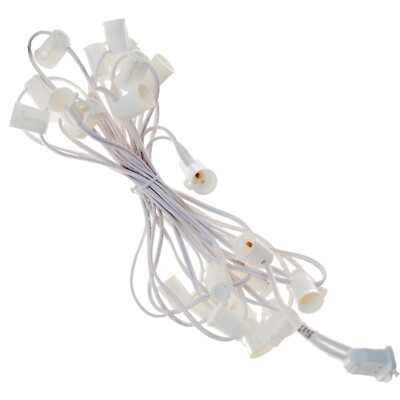 Patio String Cord 25-50 Sockets 25-50ft Length Male and