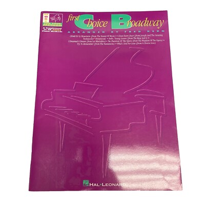 First Choice Broadway Fred Kern Sheet Music Book Adult Supplementary Book Lyrics
