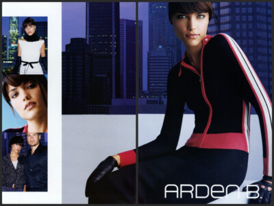 ARDEN B magazine AD #16 RARE 2003 LUCIANA CURTIS 2 PGS