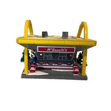 Vtg 1997 McDonalds Dept 56 Snow Village Hand Paint Ceramic Orig Box 9"Wx8"Lx7"H