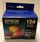 4-Pack Epson Genuine 126 Black & Color Ink New In Box Exp 06/2023. Read!