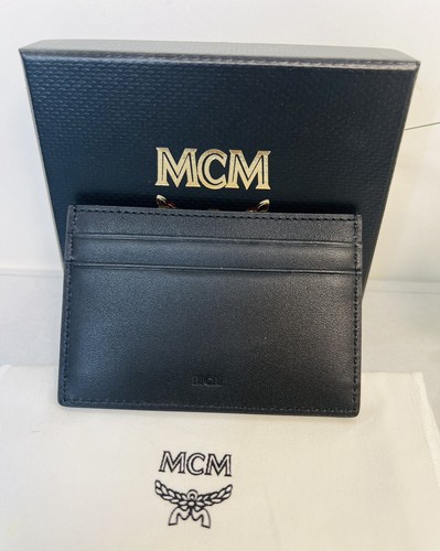 Autentico portafoglio MCM Aren Checkerboard Visetos custodia carte di credito, $ 210, NUOVO!!! - Foto 3 di 7