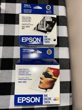 Epson Ink Cartridge T026 201 Black (03-2006) & T027 Color (11-2007) Old Stock