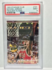 1993 Stadium Club #181 Michael Jordan Frequent Flyers PSA 9 MINT BULLS HOF GOAT