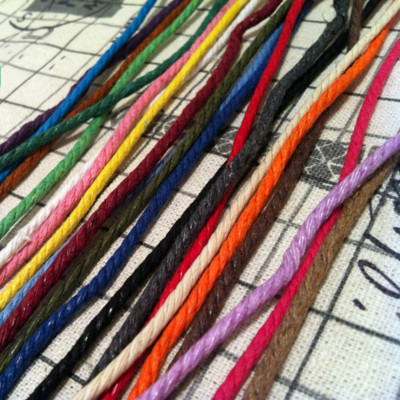 70m/229ft 2mm Wachs Baumwolle Kordel Faden Saiten Band Halskette DIY Sew Crafts