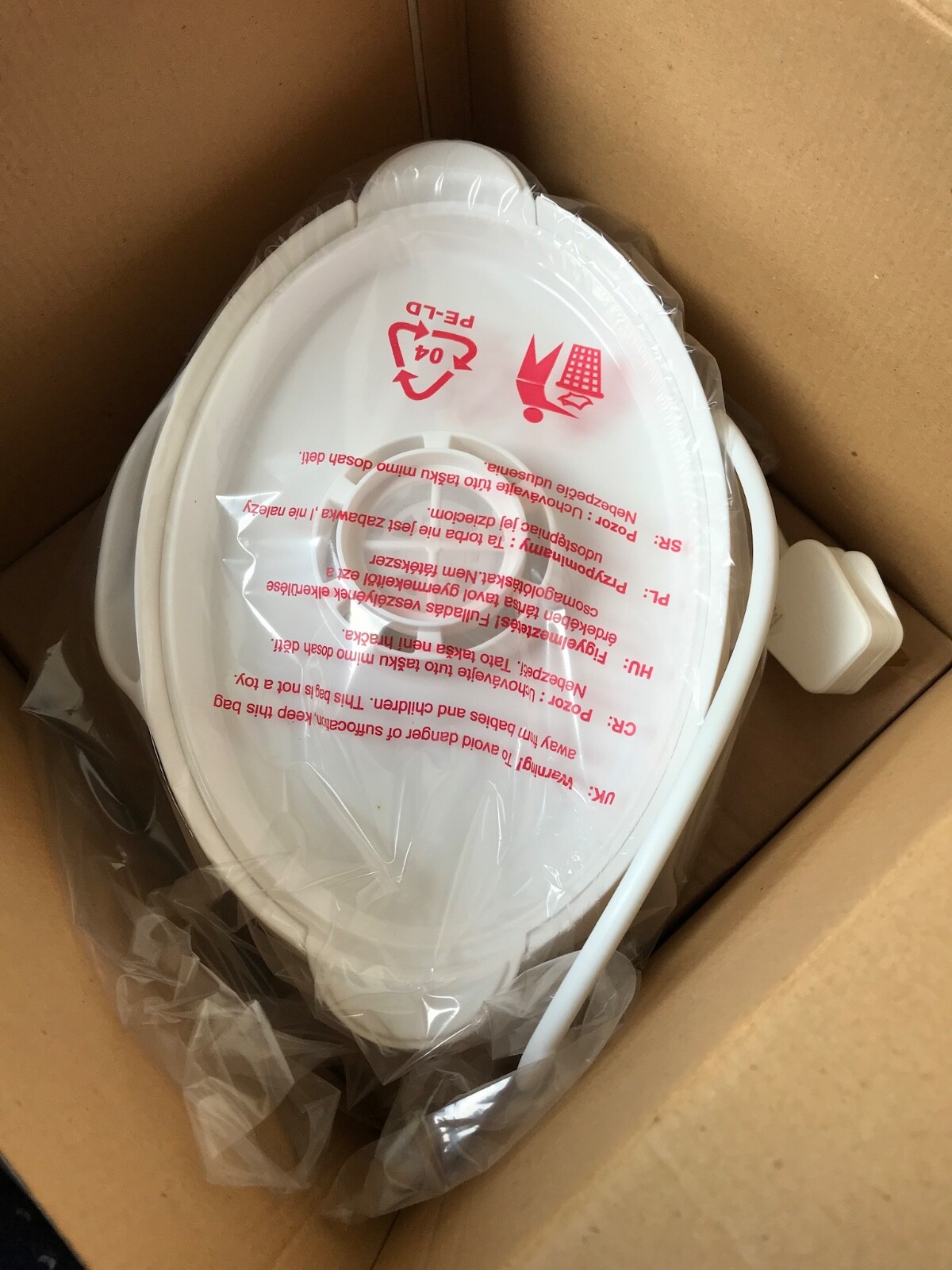 BUYER COLLECTS Tesco Food Steamer 2TS08 White, 2 Stackable Tiers 90