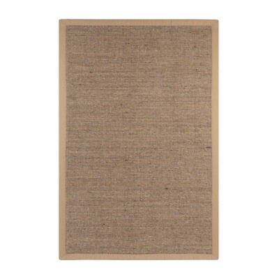 Sisal Teppich | Naturfasern | mit Bordüre aus Baumwolle | Sisalteppich 3 Farben