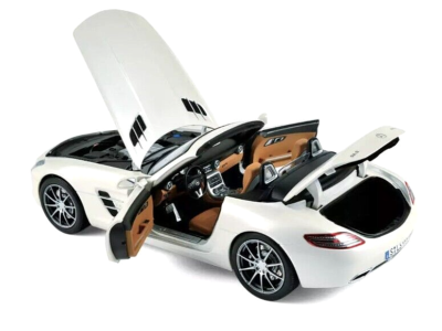 Mercedes-Benz SLS AMG Roadster 2011, Weiss-Metallic, 1:18 NOREV | eBay