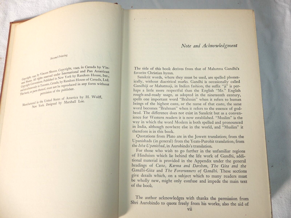 Lead, Kindly Light by Vincent Sheean, Vintage 1949 2nd printing HB eBay