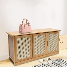 Shoe Storage Bench Entryway Shoe Bench Shoe Rack Organizer Adjustable Shelves ~