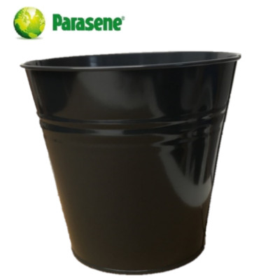 PARASENE 14L ANTHRAZITGRAU METALL STAHL EIMER SCHLAFZIMMER KÜCHE ABFALLEIMER
