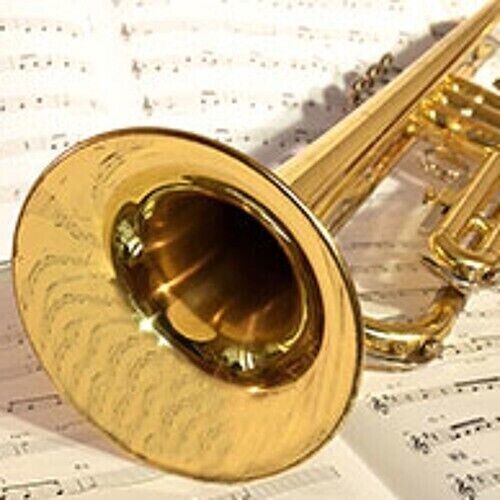 Bb BRASS TRUMPET-NEW GOLD INTERMEDIATE/PRO CONCERT MARCHING BAND TRUMPETS - Picture 1 of 7