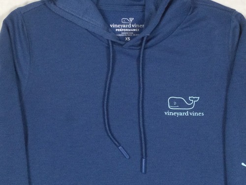 Vineyard Vines Damen XS Blau Performance Hoodie Tee Langarmshirt - Bild 5 von 12
