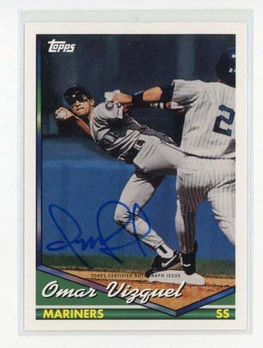 OMAR VIZQUEL #A65-OV 2016 TOPPS ARCHIVES 65TH ANNIVERSARY AUTOGRAPH #/99
